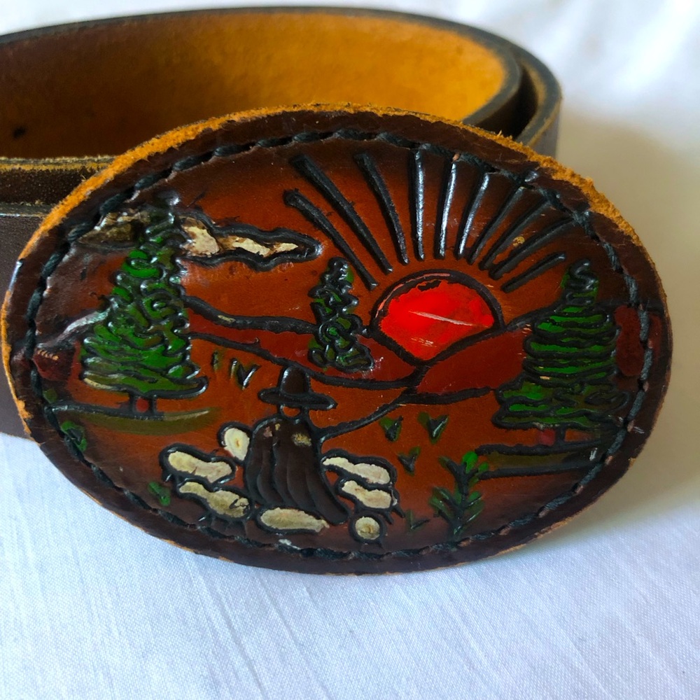 TexTan Cowhide Belt OS